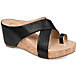 Journee Collection Women's Rayna Criss Cross Wedge Sandals, alternative image