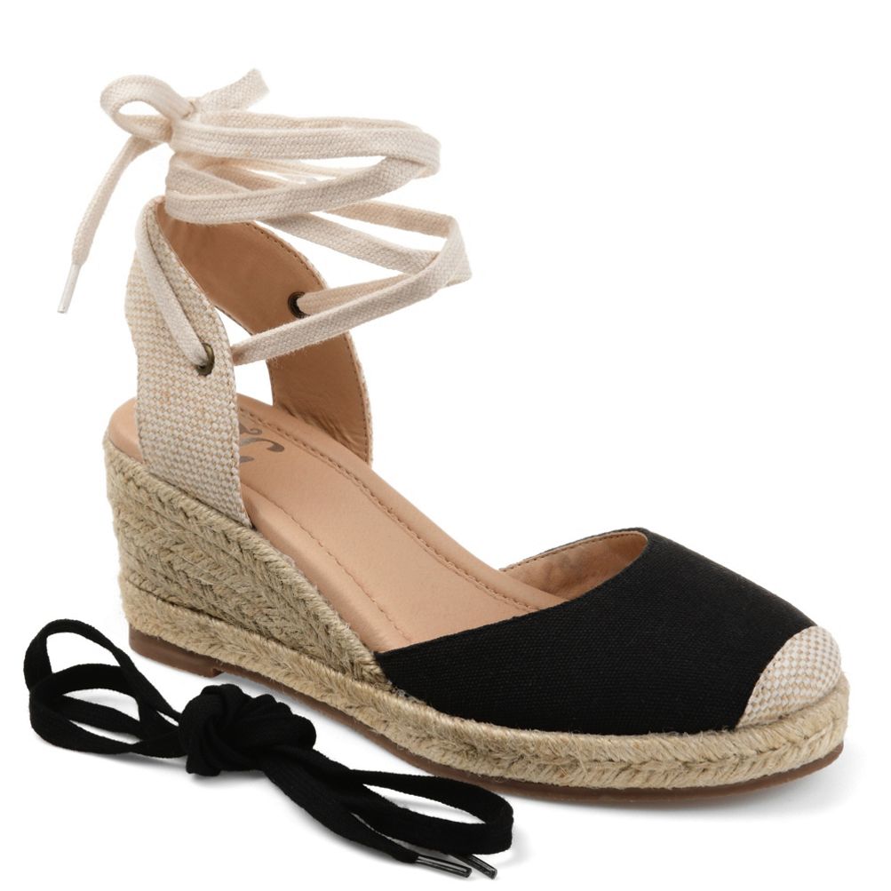 Tie up outlet wedge espadrilles