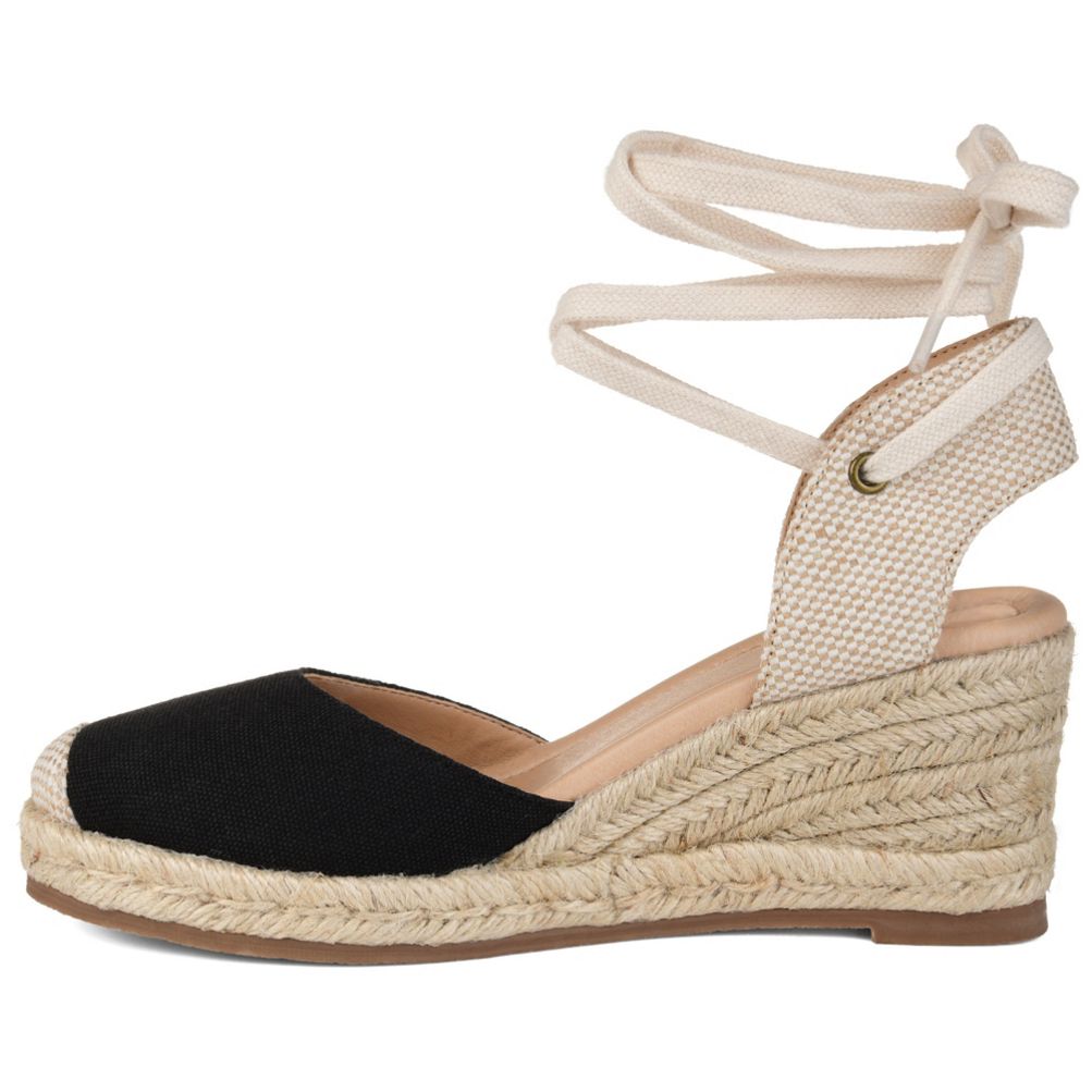 Journee Collection Women's Monte Lace Up Wedge Sandals | Lands' End