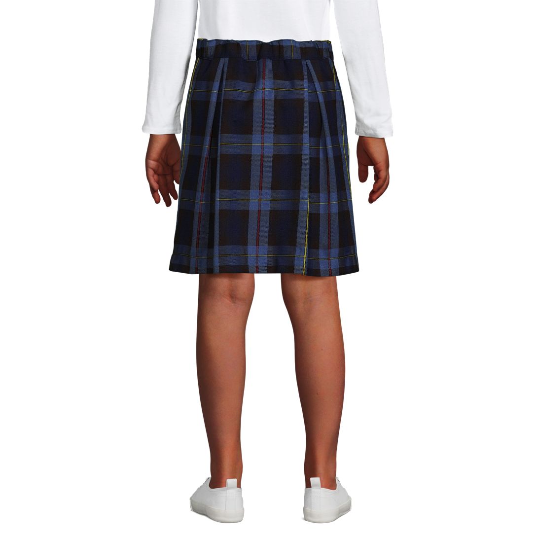 School Uniform Girls Plaid Skort Top of Knee