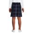 School Uniform Girls Plaid Skort Top of Knee, Back