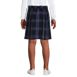 School Uniform Girls Plaid Skort Top of Knee, Back