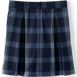 School Uniform Girls Plaid Skort Top of Knee, Back