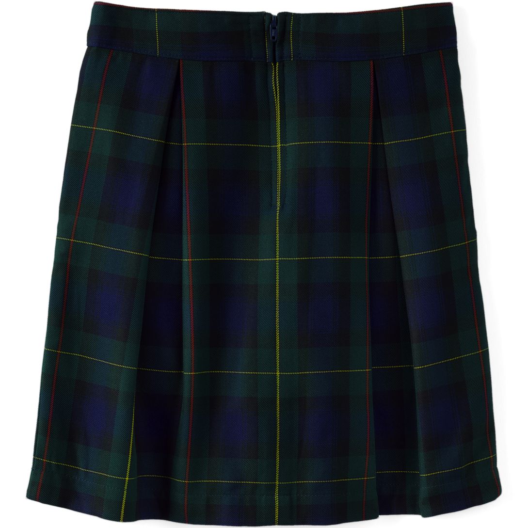 School Uniform Girls Plaid Skort Top of Knee