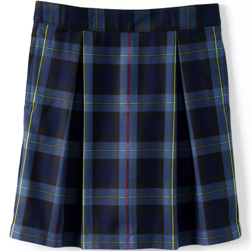 Girls Plaid Skort Top of Knee, Front