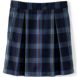 School Uniform Girls Plaid Skort Top of Knee, Front