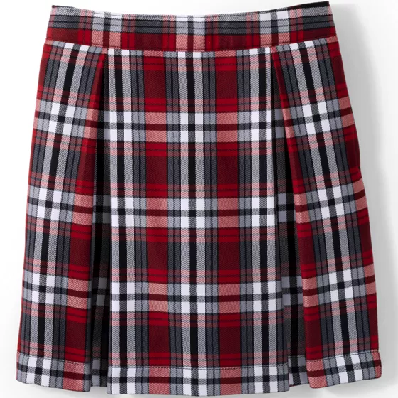 Girls Plaid Skort Top of Knee - primary