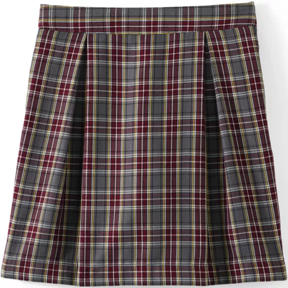 Girls Plaid Skort Top of Knee - primary