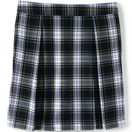 Girls Plaid Skort Top of Knee - primary
