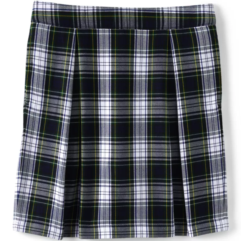 Girls Plaid Skort Top of Knee, Front