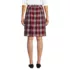 Women's Plaid Skort Top of Knee , Back