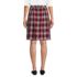 Women's Plaid Skort Top of Knee , Back