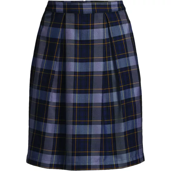 Women's Plaid Skort Top of Knee - primary