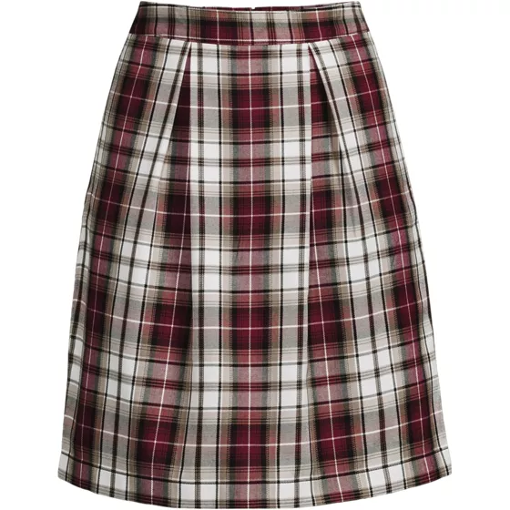Women's Plaid Skort Top of Knee - primary