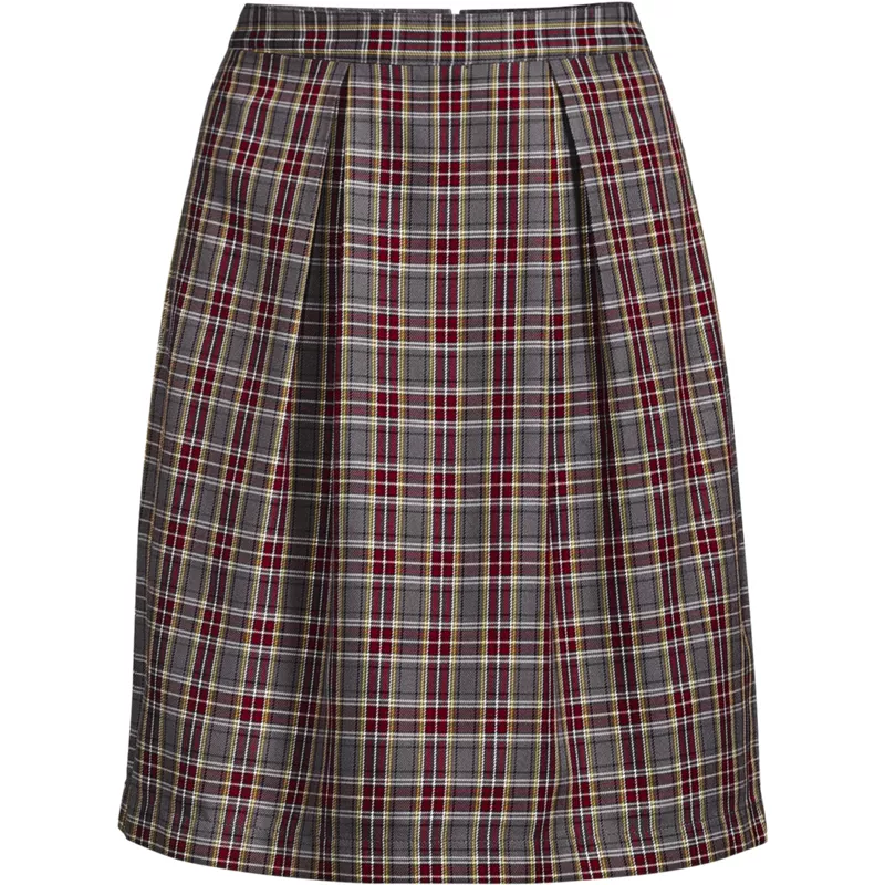 Women's Plaid Skort Top of Knee , Front