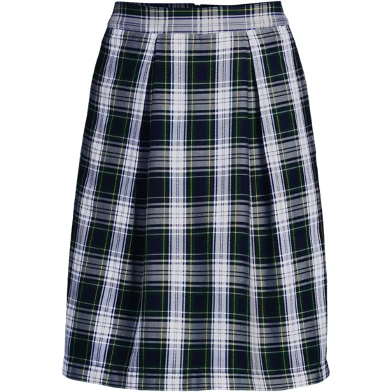 Women's Plaid Skort Top of Knee - primary