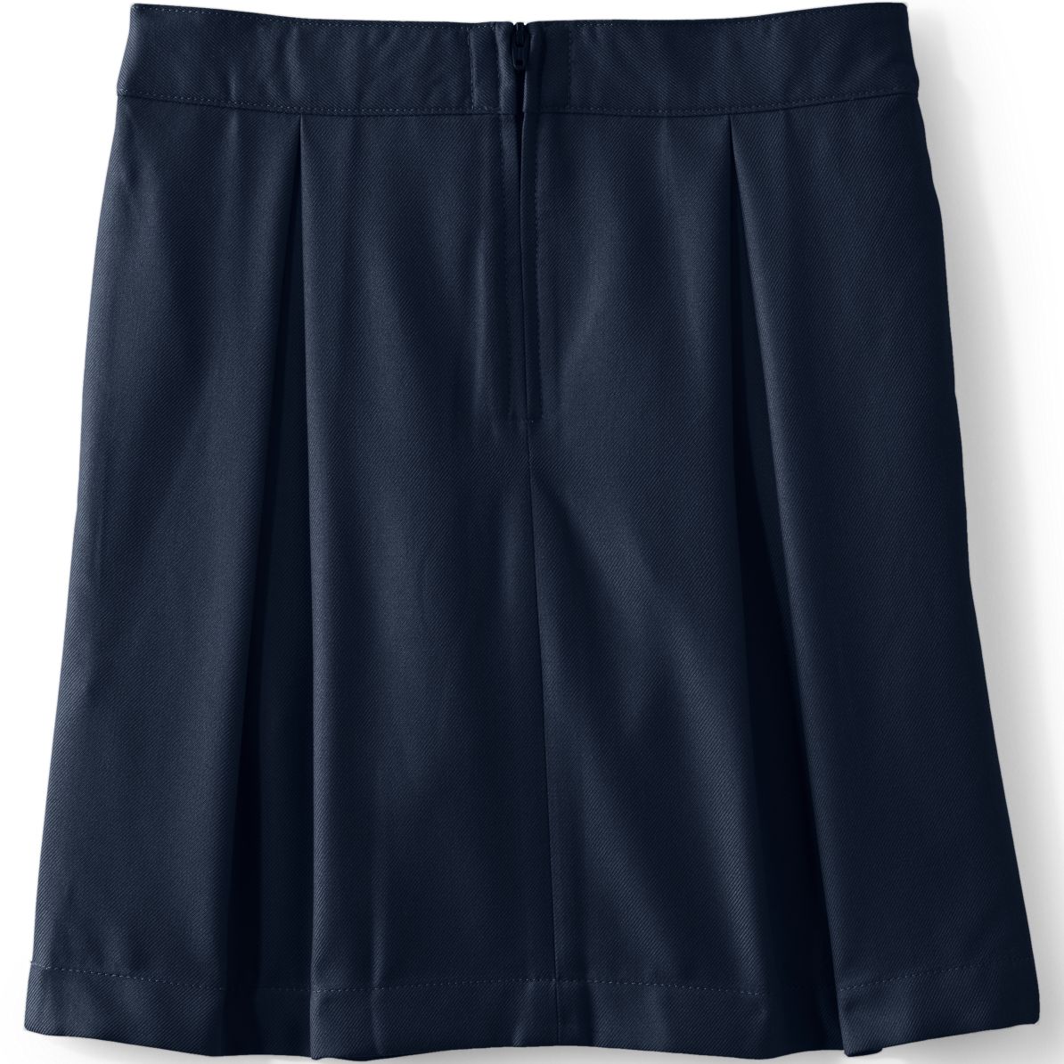 School Uniform Girls Solid Pleated Skort Top of Knee