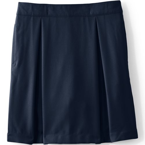 School Uniform Girls Box Pleat Skirt Above The Knee