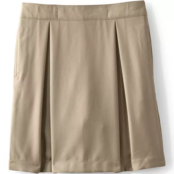 School Uniform Girls Solid Pleated Skort Top of Knee - primary