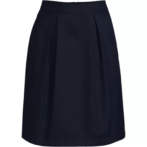 Women's Solid Pleated Skort Top of Knee - primary