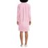 Women's Oxford Long Sleeve Button Front Shirt Dress, Back
