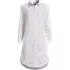 Women's Petite Oxford Long Sleeve Button Front Shirt Dress, Front