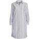 Women's Oxford Long Sleeve Button Front Shirt Dress, Front