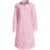 Women's Oxford Long Sleeve Button Front Shirt Dress, Front