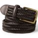 Men's Elastic Leather Braid Belt, Front