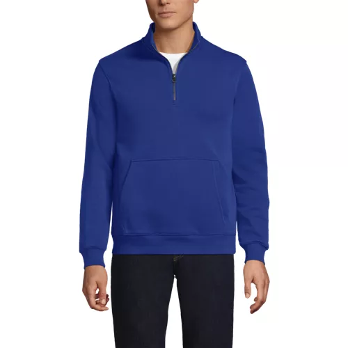 Unisex Long Sleeve Quarter Zip Mock Neck Sweatshirt, alternative image