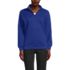 Unisex Long Sleeve Quarter Zip Mock Neck Sweatshirt, Front