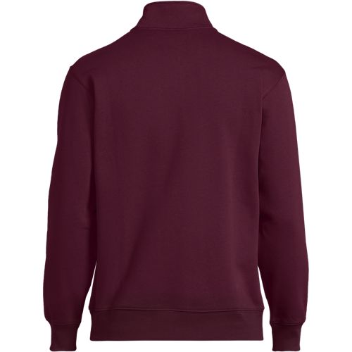 Unisex Long Sleeve Quarter Zip Mock Neck Sweatshirt | Lands' End