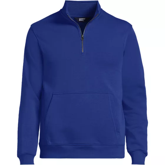 Unisex Long Sleeve Quarter Zip Mock Neck Sweatshirt - primary