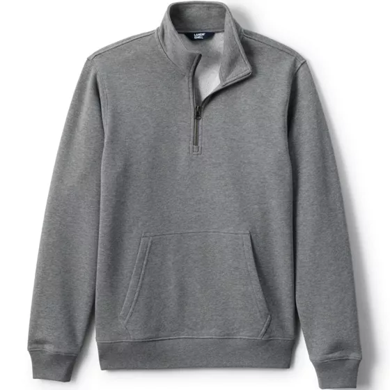 Unisex Long Sleeve Quarter Zip Mock Neck Sweatshirt - primary