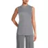 Women's Supima Micro Modal Sleeveless Mock Neck Shirt, Front