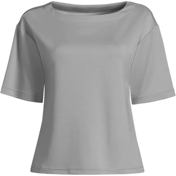 Women's Ponte Elbow Sleeve Shirt - primary