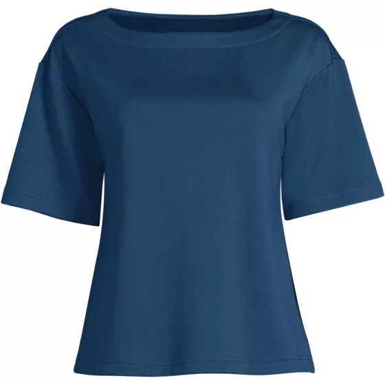 Women's Ponte Elbow Sleeve Shirt - primary