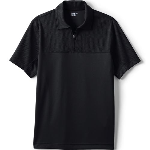 【grancy】Ziplayered wideshort poloshirt GRANCY Zip Layered Wide Short Polo Shirt - L