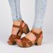 Journee Collection Women's Valentina Criss Cross Strap Block Heel Sandals, alternative image