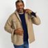 Men's Long Sleeve French Terry Shirt Jacket, alternative image