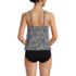 Women's Chlorine Resistant Flutter Fauxkini One Piece Swimsuit, Back