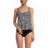Women's Chlorine Resistant Flutter Fauxkini One Piece Swimsuit, Front