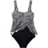 Women's Chlorine Resistant Flutter Fauxkini One Piece Swimsuit, alternative image