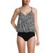 Women's Chlorine Resistant Blouson Fauxkini One Piece Swimsuit, Front