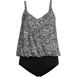 Women's Chlorine Resistant Blouson Fauxkini One Piece Swimsuit, Front