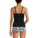 Women's V-Neck Plunge X Back Tankini Top, alternative image