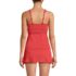 Women's Petite V-Neck Plunge X Back Tankini Top, alternative image