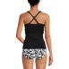 Women's V-Neck Plunge X Back Tankini Top, Back