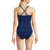 Women's V-Neck Plunge X Back Tankini Top, Back