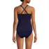 Women's V-Neck Plunge X Back Tankini Top , Back